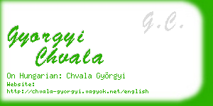 gyorgyi chvala business card